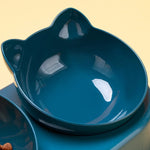 Load image into Gallery viewer, 3-in-1 Cat Feeding Station with Tilted Bowls &amp; Water Feeder
